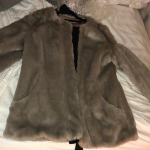 Faux fur coat